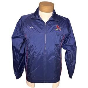 Vintage Team Nike St. Louis Cardinals Full Zip Windbreaker Jacket